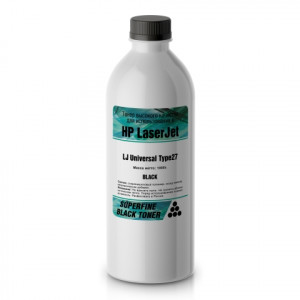 Тонер HP LJ Universal Type27 бутылка 1000 гр. SuperFine для принтеров