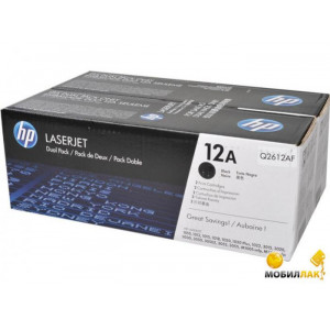 Картридж HP Q2612AF №12A Black (2 шт/уп) 