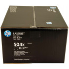 Картридж HP CE250XD №504X Black, увеличенный, 2 шт/уп